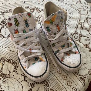 Kids high top converse- bugs